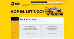 Desktop Screenshot of burlingtontaxi.com