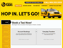 Tablet Screenshot of burlingtontaxi.com